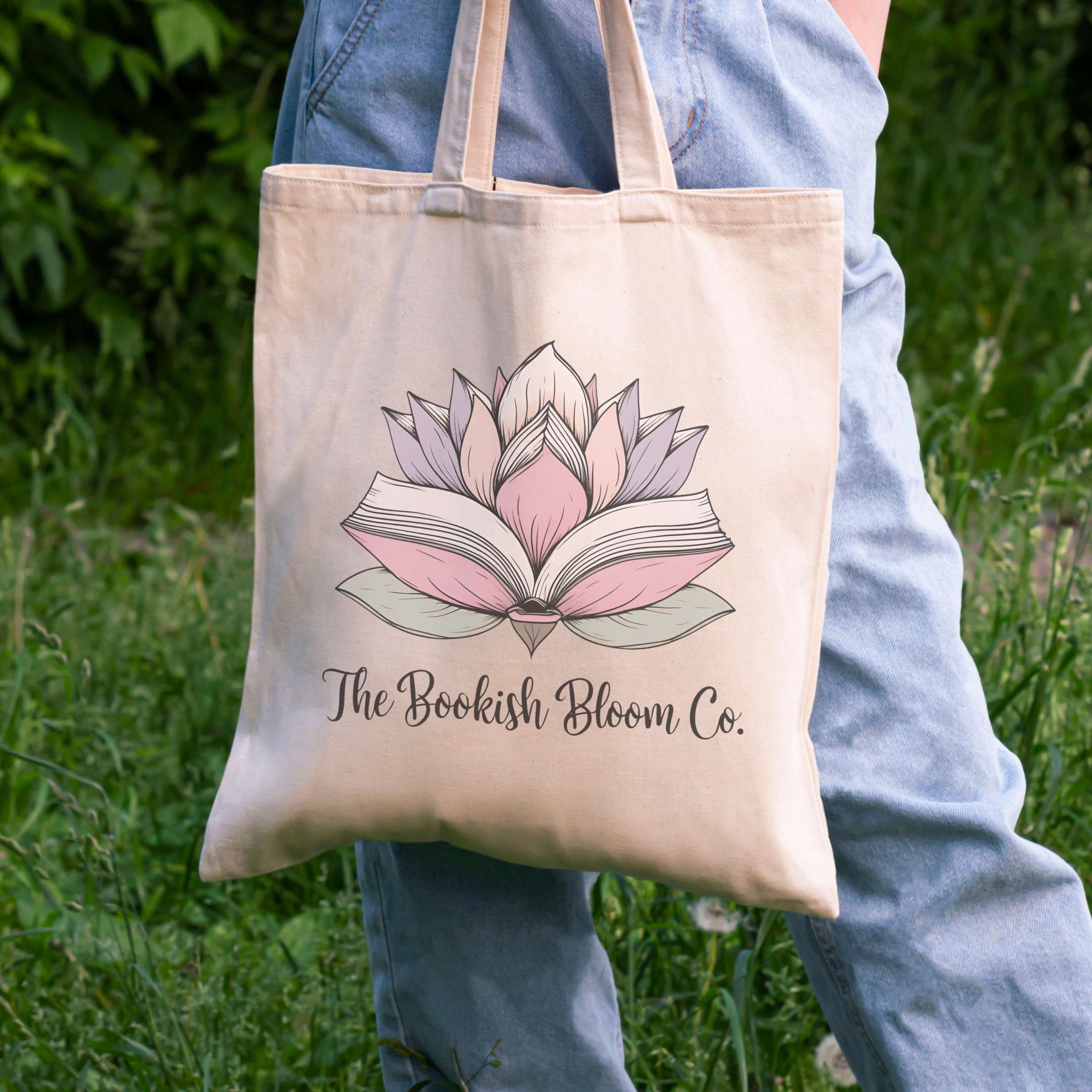 The Bookish Bloom Co. Signature Tote Bag