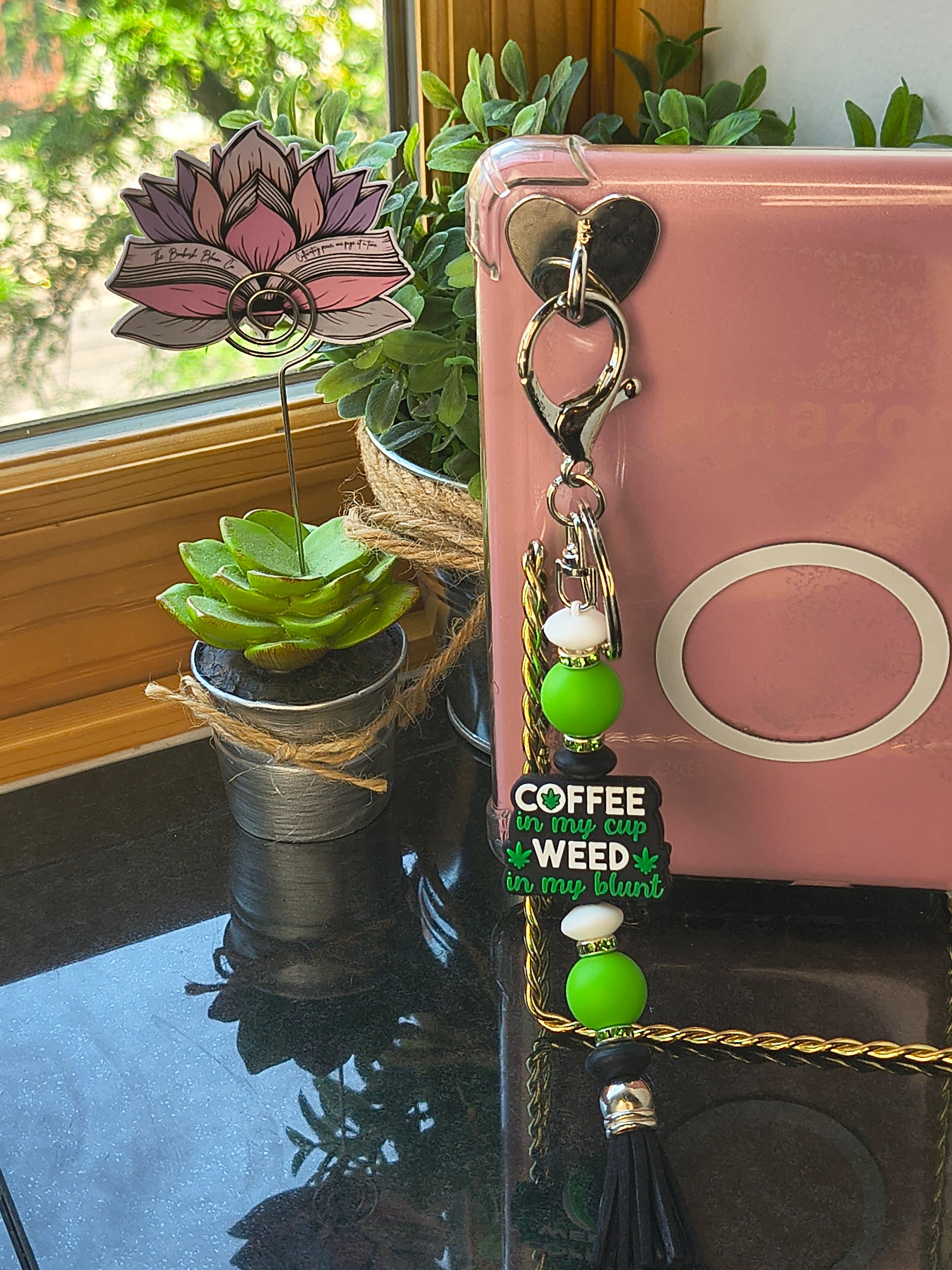 Coffee & Weed Kindle Charmchain