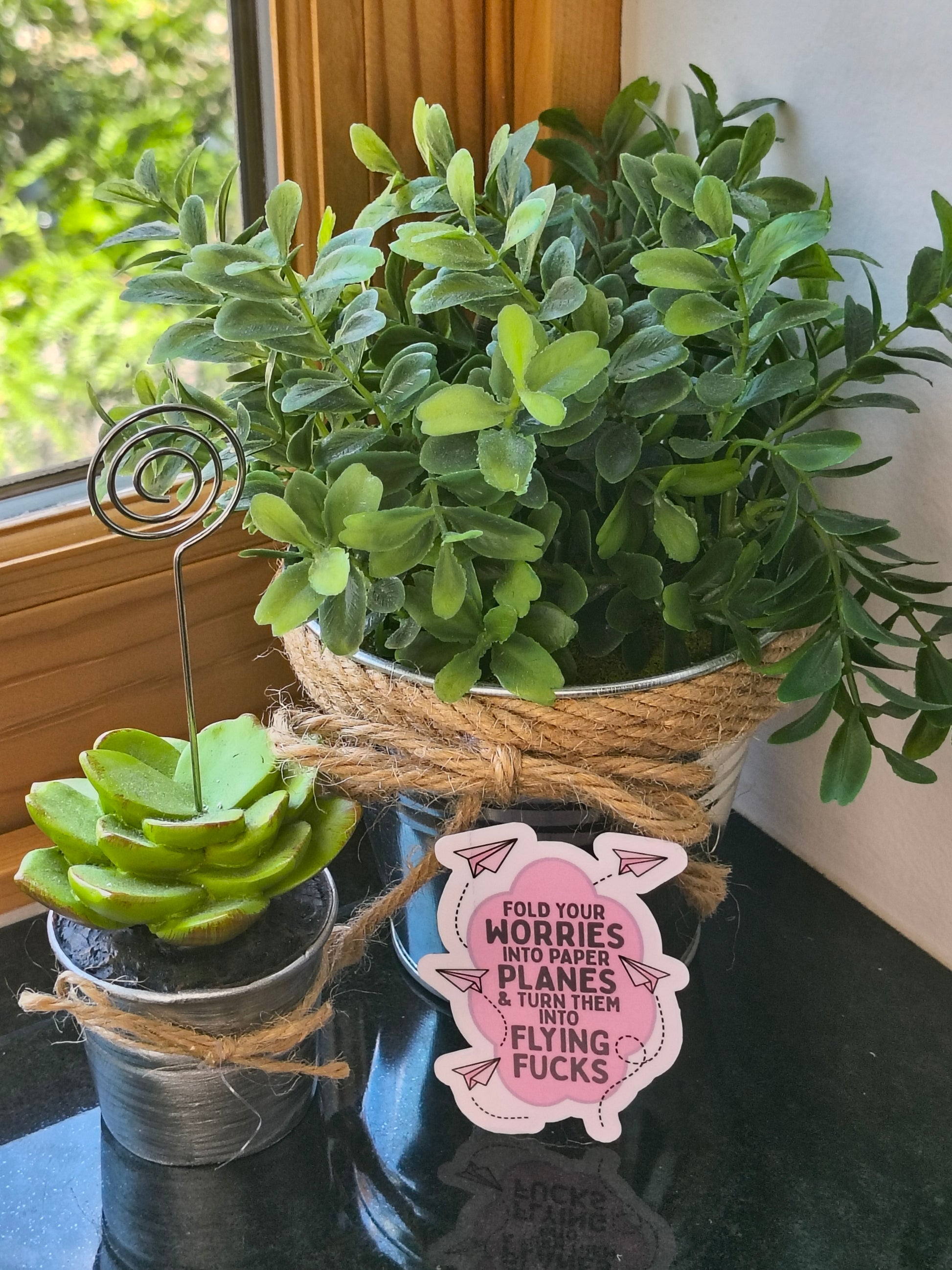 Fold Your Worries Sticker