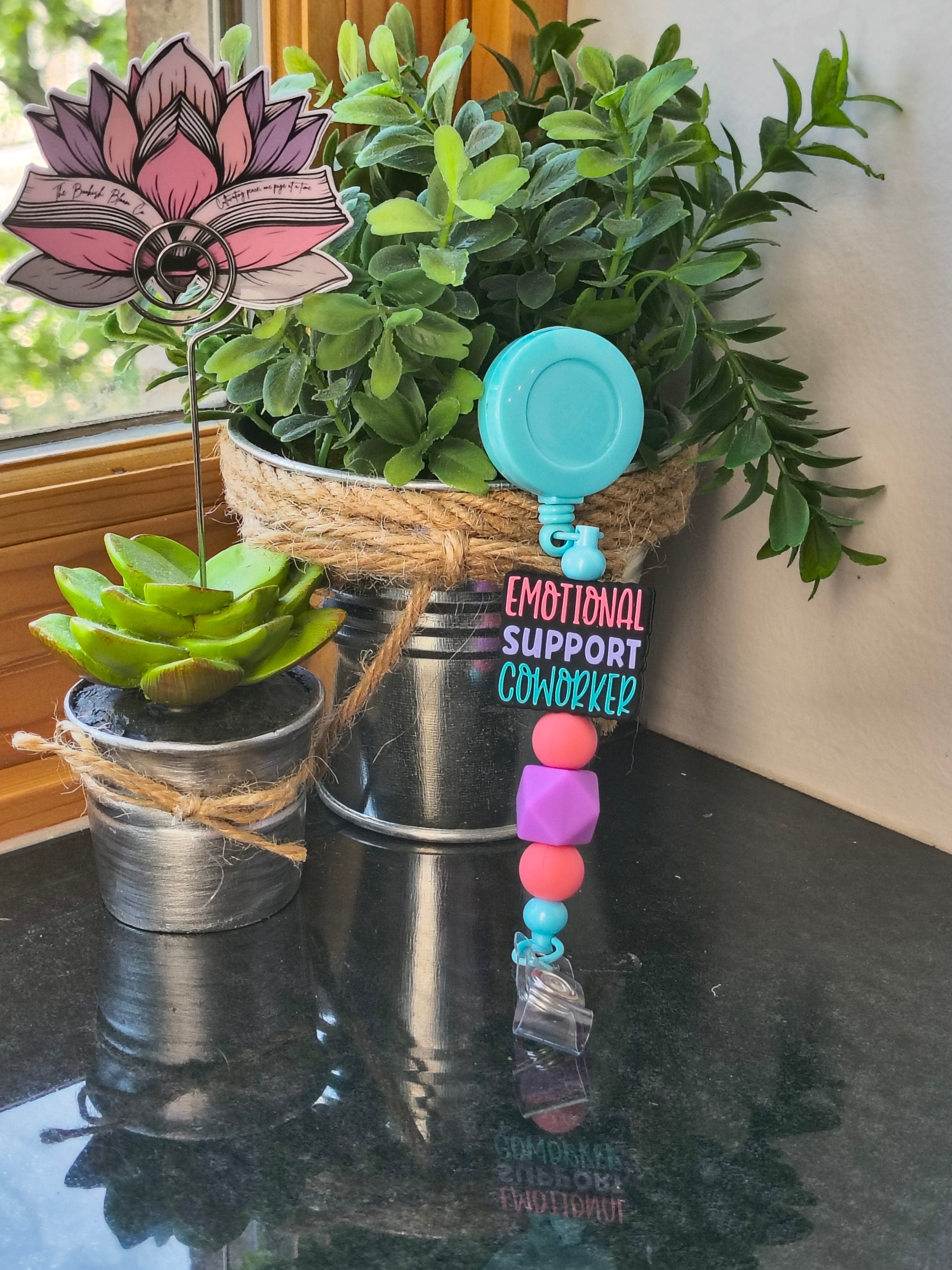 Emotional Support Coworker Badge Reel