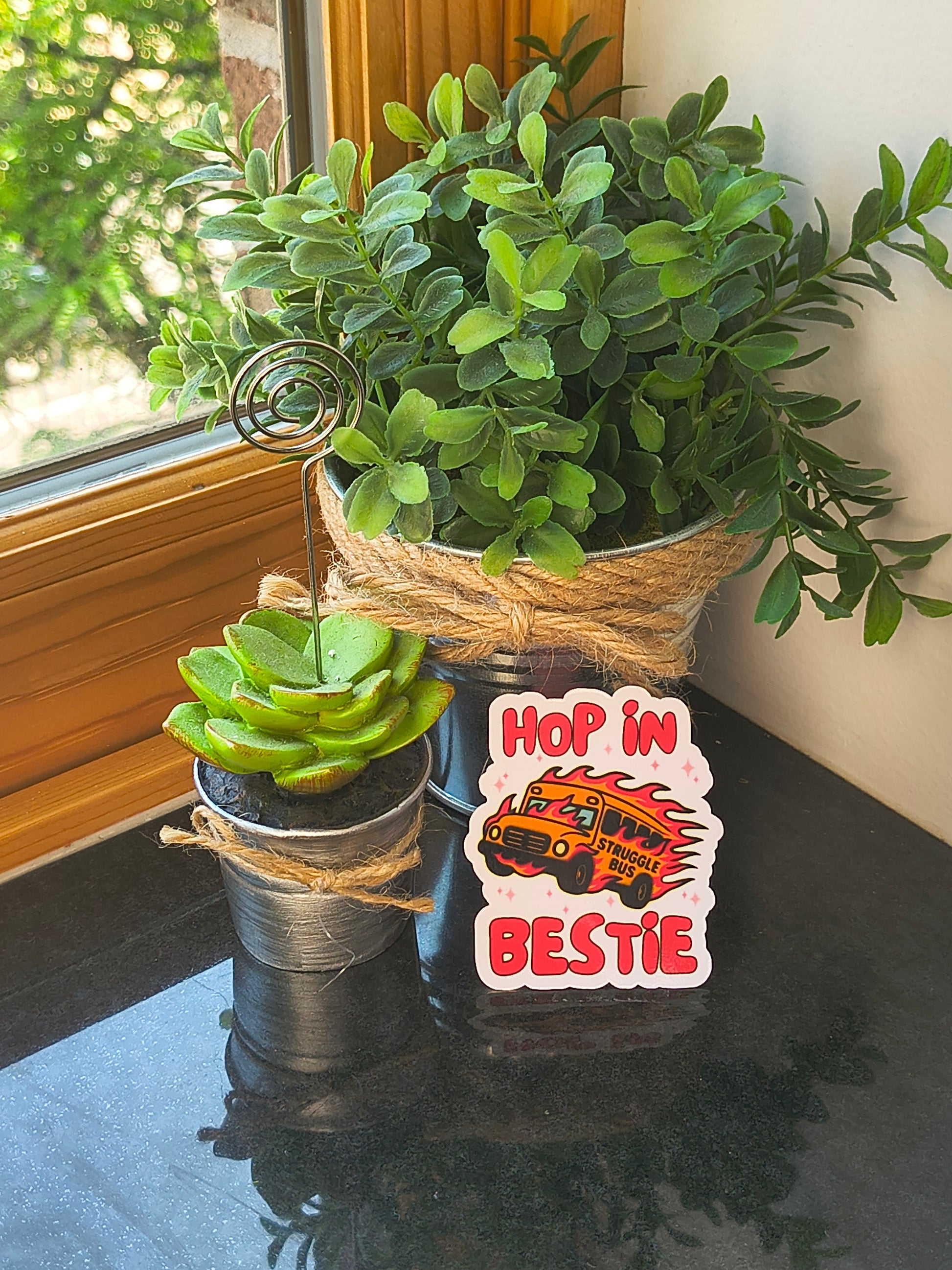 Hop In, Struggle Bus Sticker