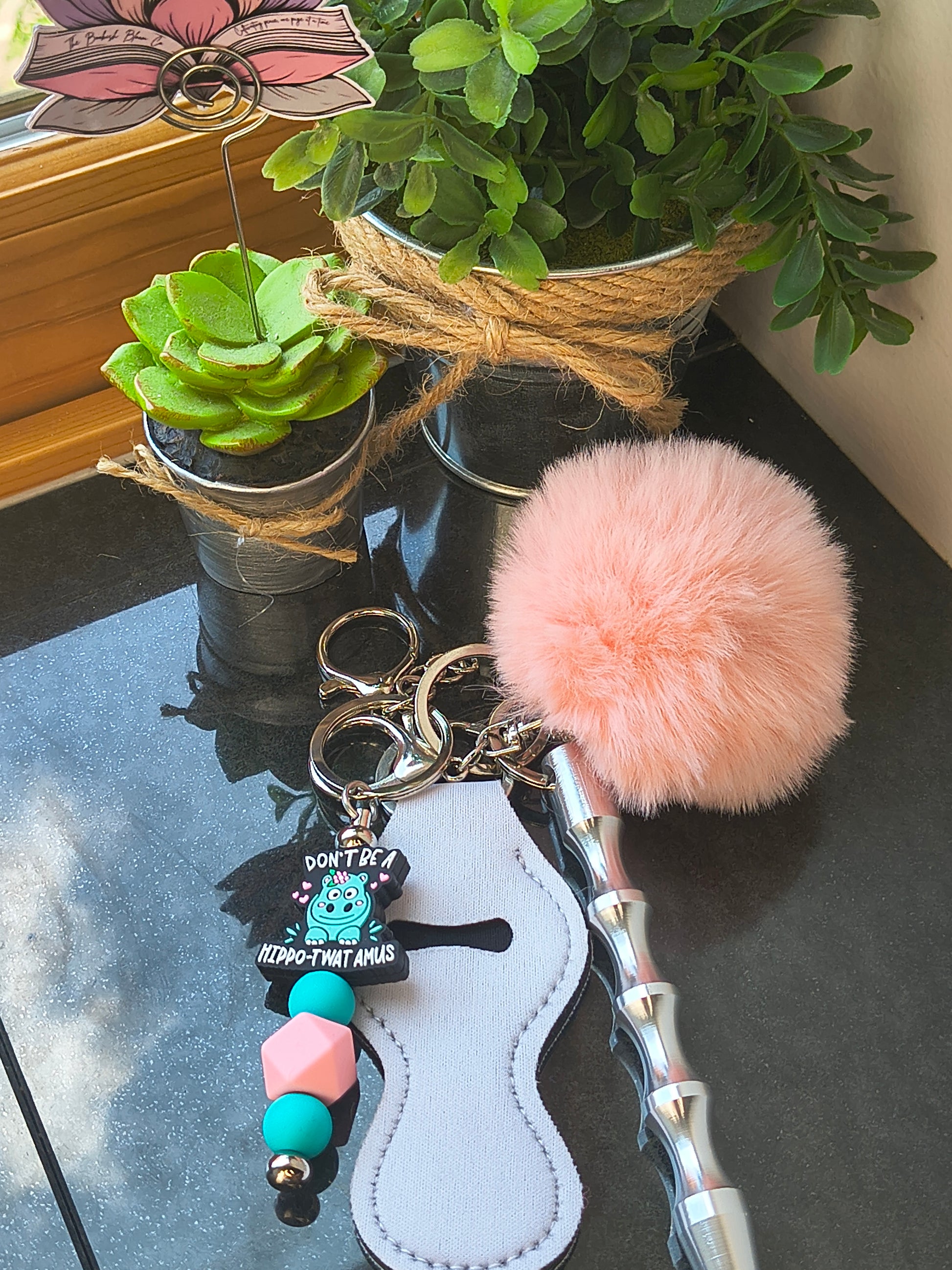 Don't Be a Hippotwatapus Safety Keychain